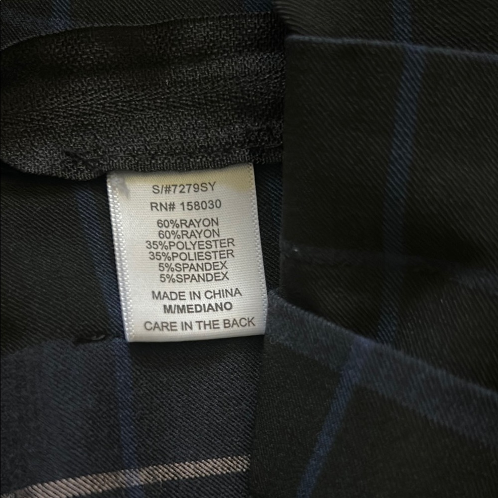 Love Tree Navy and Pink Plaid Skater Skirt - Picture 7 of 7